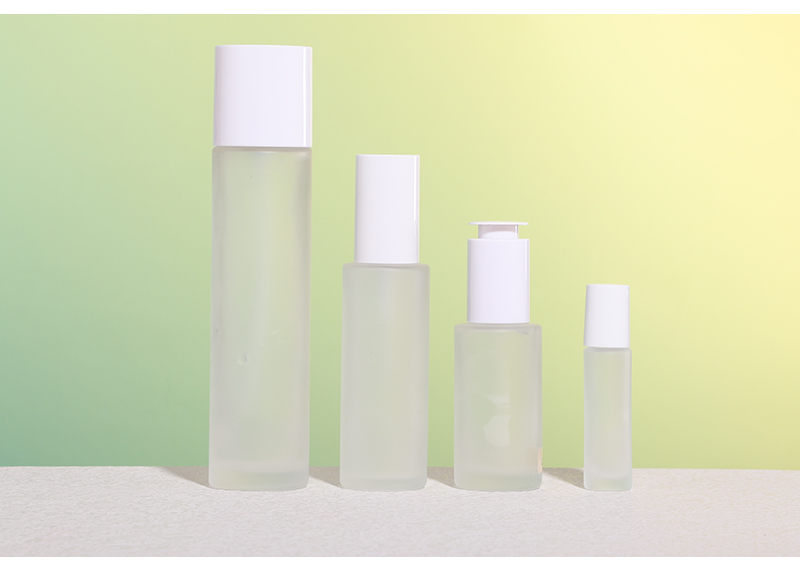 lotion glass bottle with screw lid