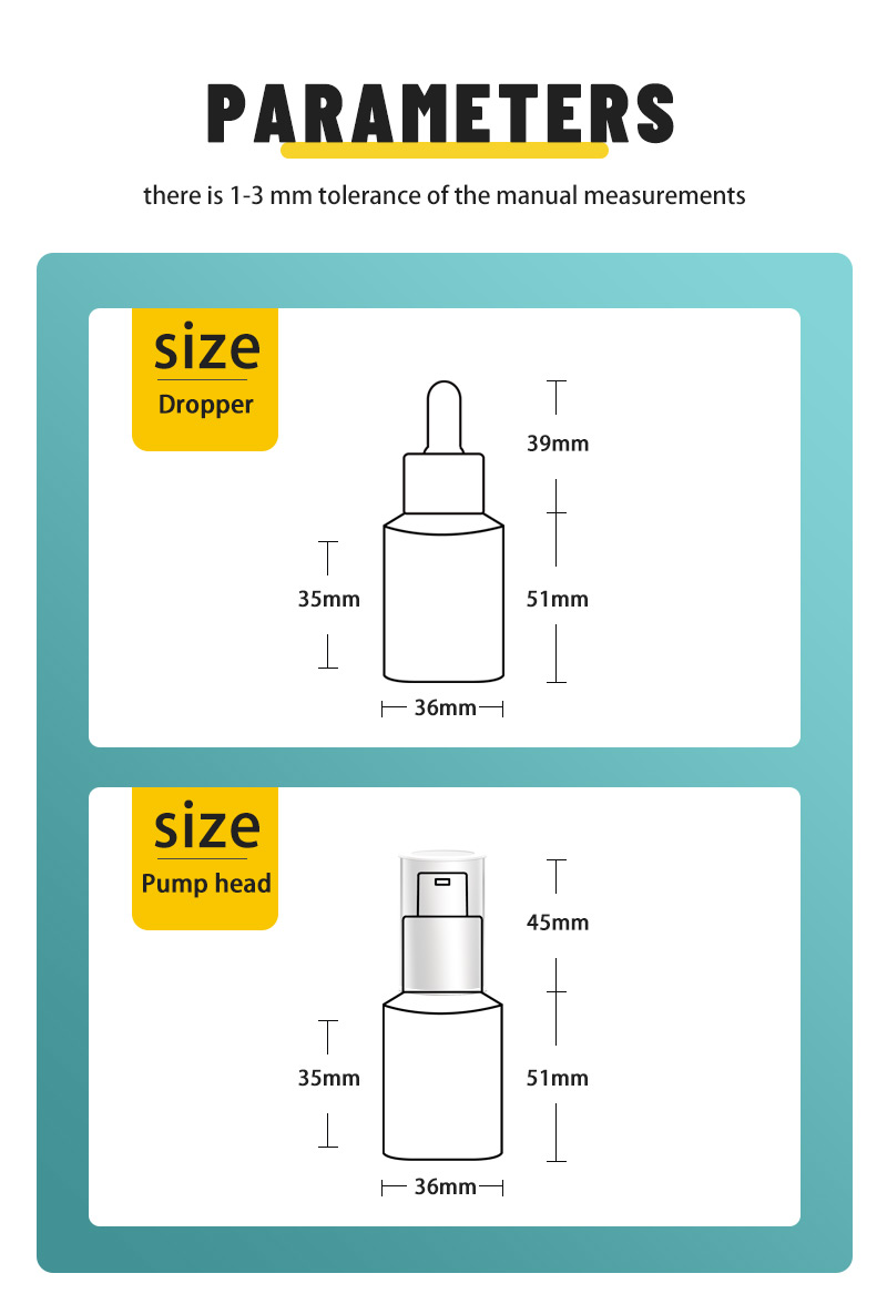 1 oz serum glass bottle packaging