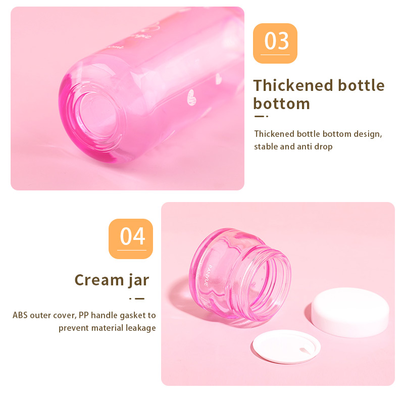  lightweight glass cosmetic lotion bottles