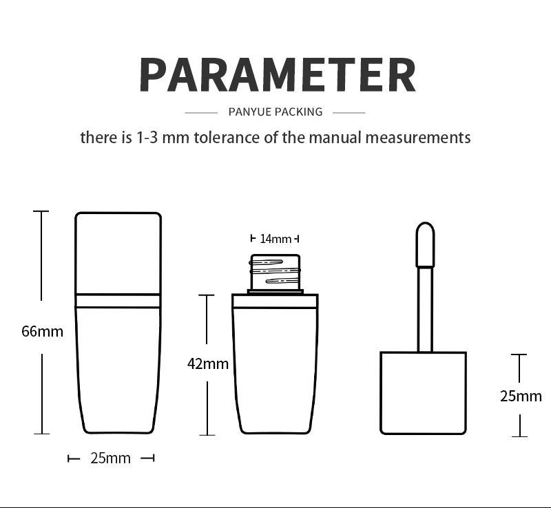 Lip glaze tube capacity details