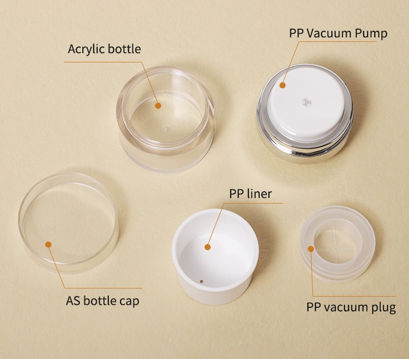 airless pump jar 50g