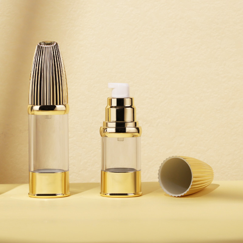 gold airless bottle for skincare products