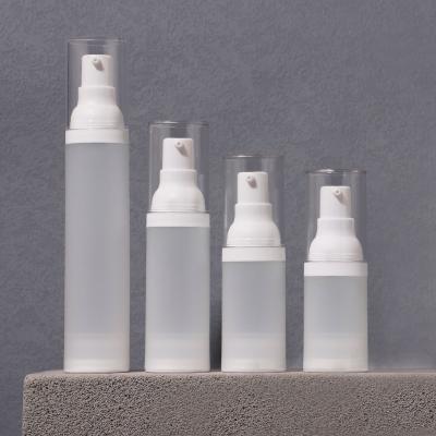 15-80ML Simple Round Frosted Airless Lotion Pump Bottle